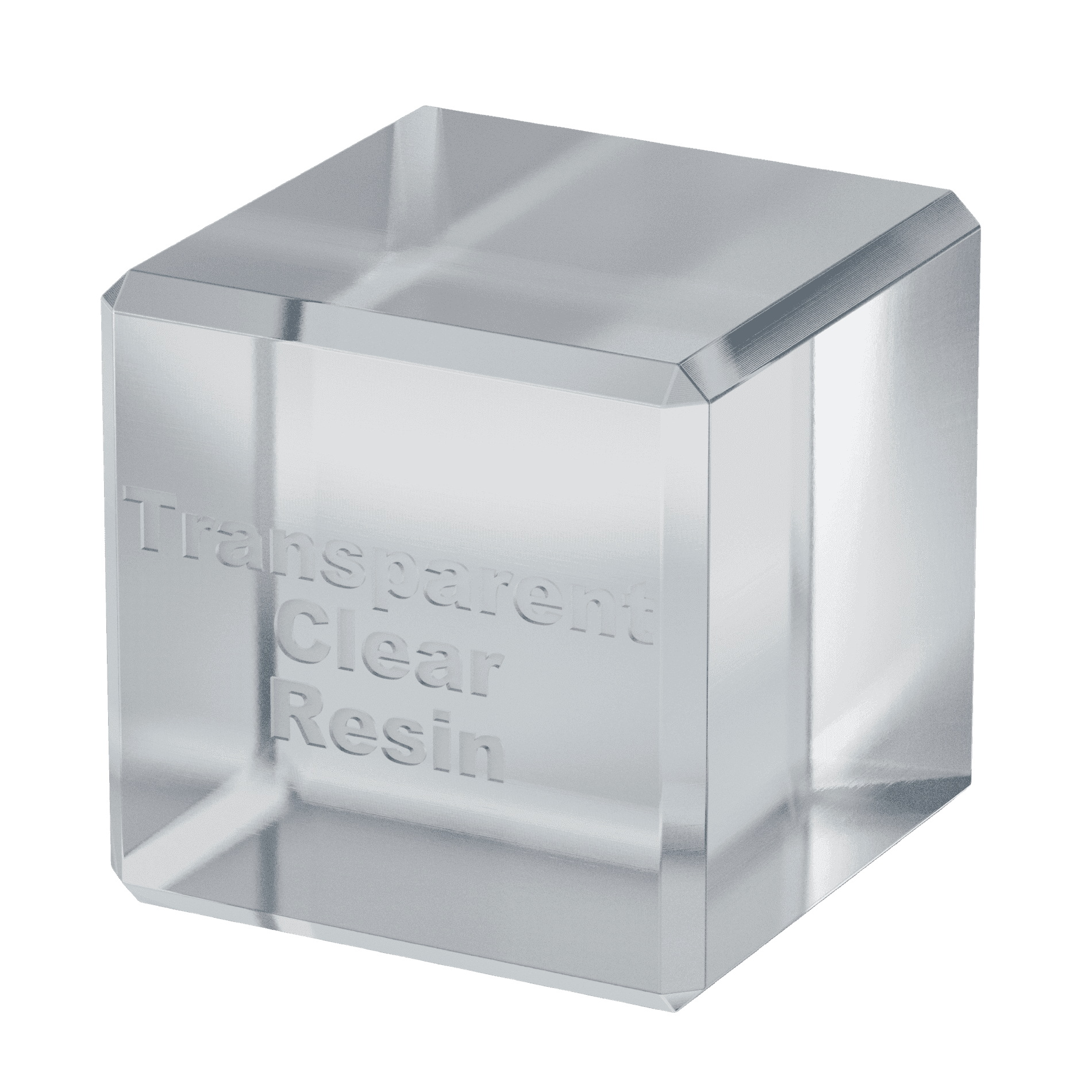 Průhledná pryskyřice - ukázka materiálu