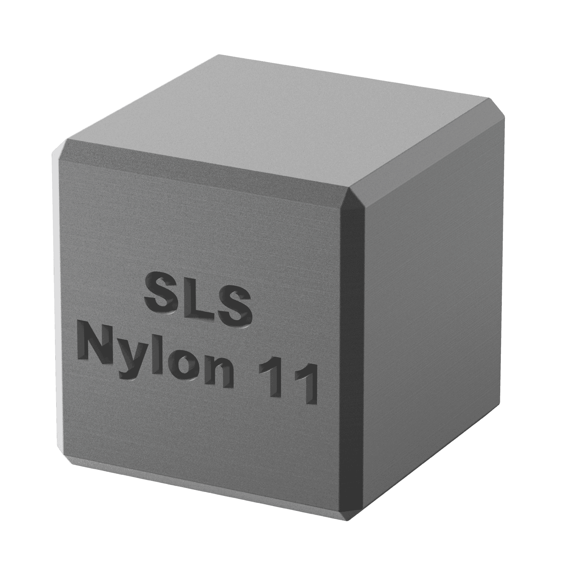 Nylon 11 (černý) - ukázka materiálu