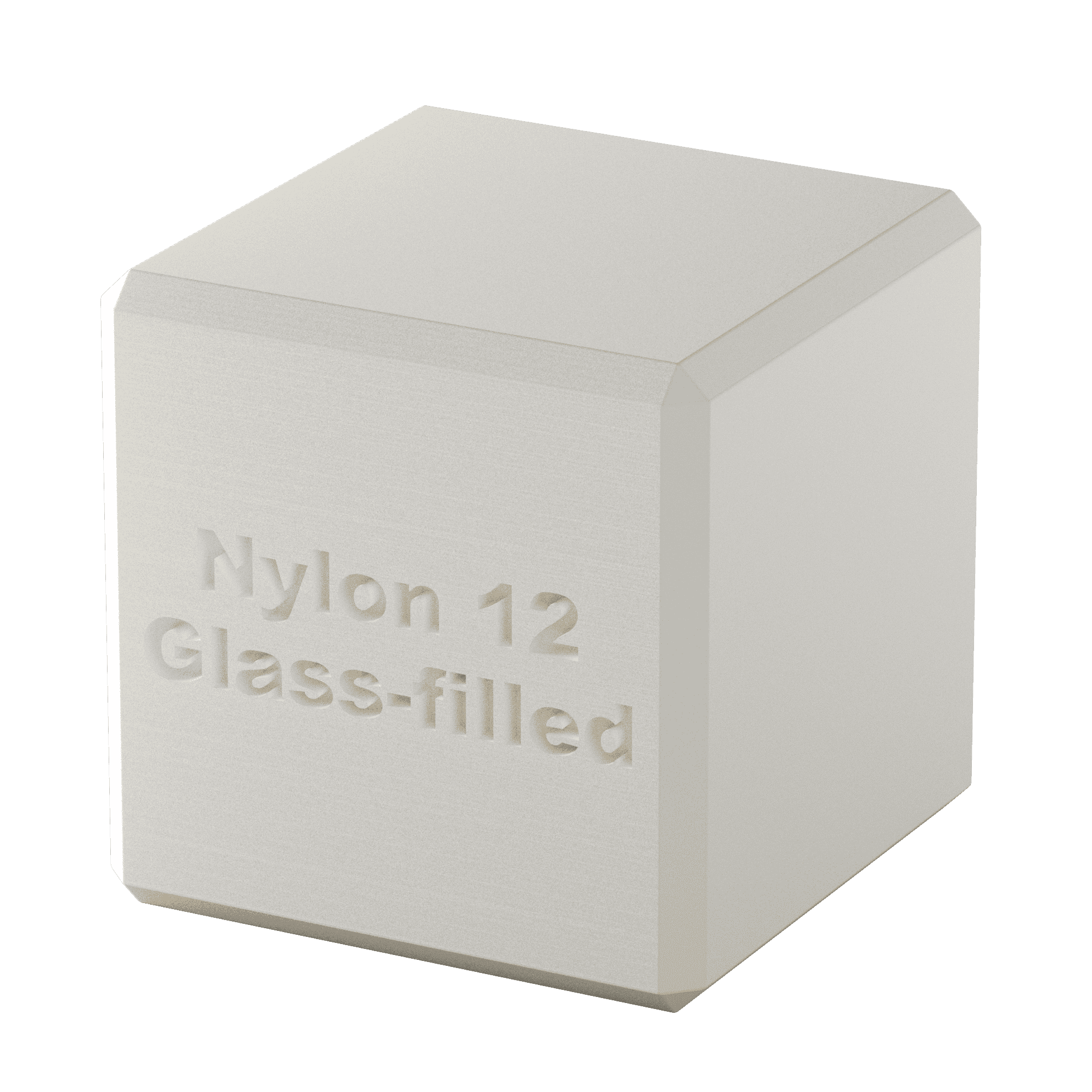 Nylon 12 se sklem (krémový) - ukázka materiálu