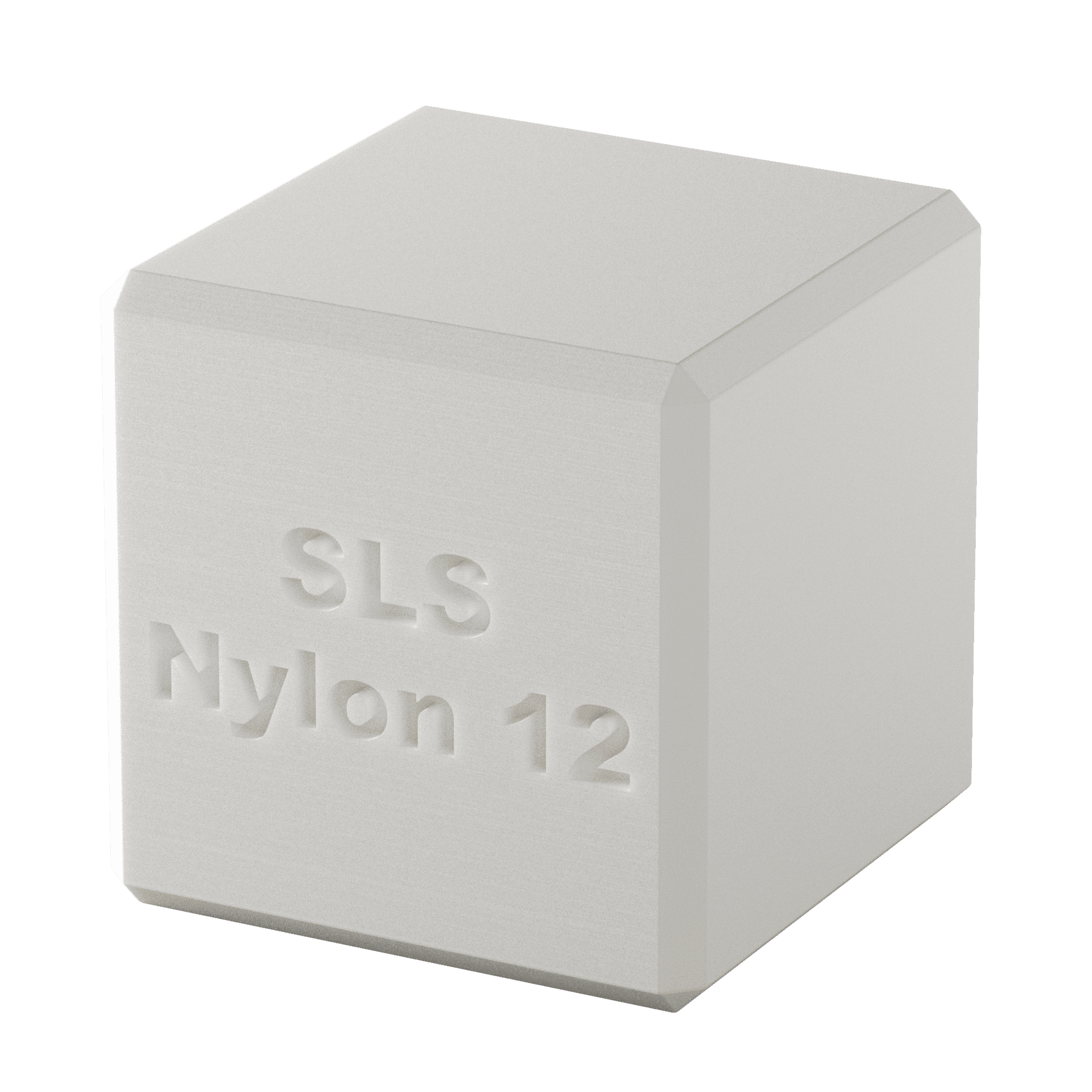 Nylon 12 (bílý) - ukázka materiálu